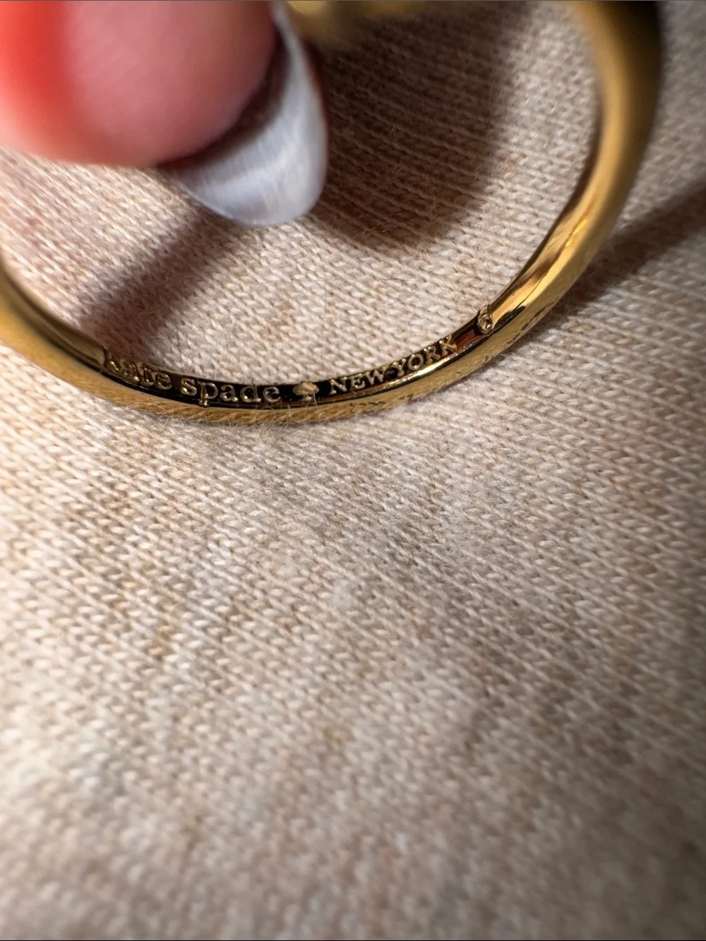 kate spade Gold Pearl and Crystal Statement Ring - White Pearl, Clear Crystal